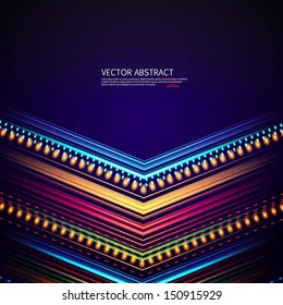 Bright colorful flying arrows on a fantastic design background. Vector illustration for your business presentations. EPS10.