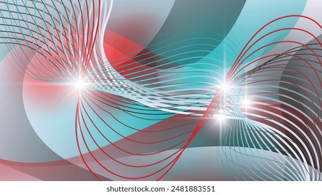 Bright colorful futuristic wallpaper. An excellent background for designing pages on social networks, posters, presentations, outdoor advertising and your other projects. Vector.