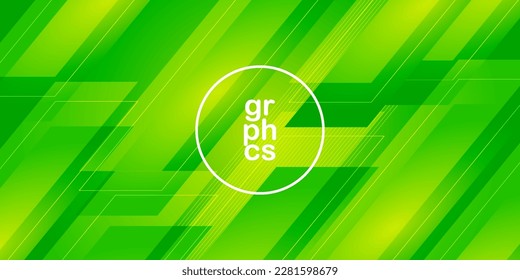 Bright colorful geometric abstract background with bright green color on background. shadow combination diagonal background. Eps10 vector