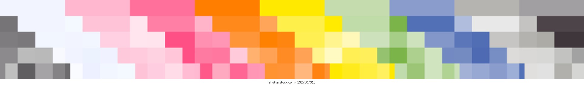 Bright colorful geometric background with squares. pixel banner. vector