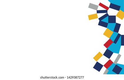 Bright, colorful geometric background, vector illustration