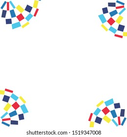 Bright, colorful geometric background, vector illustration