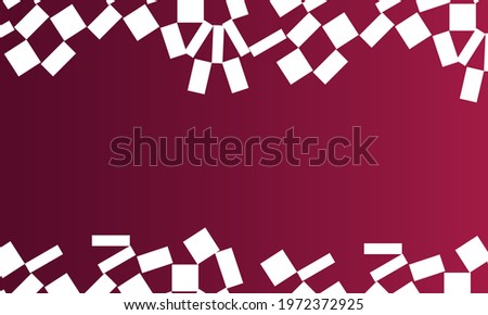 Bright, colorful geometric background, vector illustration, ribbons with geometric pattern