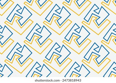 Bright colorful geometric seamless pattern. abstract background with modern minimal shape. Cute geometric line textures. Yellow, green, white color