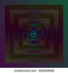 Bright and colorful geometric shape. Abstract gradient figure with color background. Vector decorative object. Creative symbol for your design.
