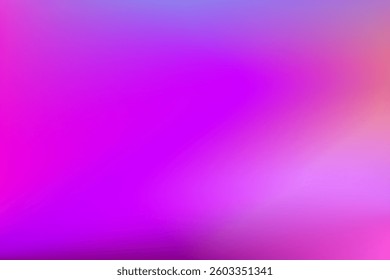 Bright and colorful gradient featuring vivid shades of pink, purple, and blue seamlessly blending, perfect for abstract designs, digital art, presentations, or backgrounds. Conveys energy, creativity