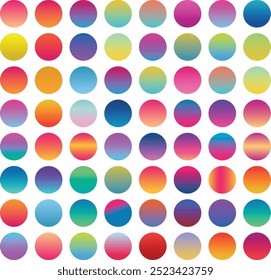 Bright colorful gradients bar vector image
