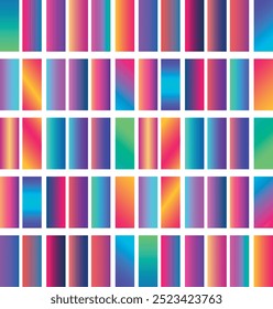 Bright colorful gradients bar vector image
