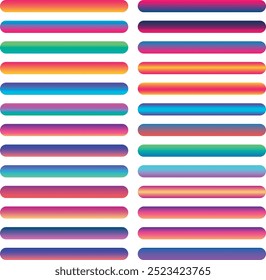 Bright colorful gradients bar vector image
