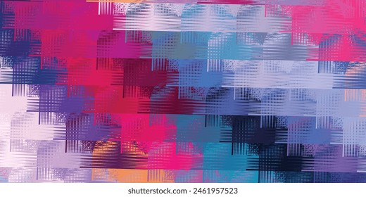 Bright colorful grunge ink splat with black background