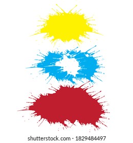 Bright colorful ink splash background