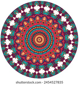 Bright and Colorful Mandala Art