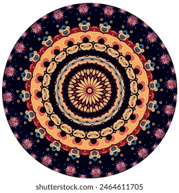 Bright and Colorful Mandala Design