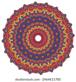 Bright and Colorful Mandala Design