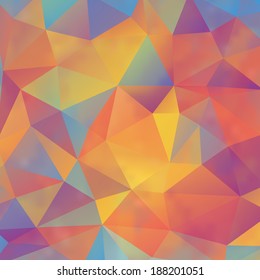 Bright colorful modern geometric background / Vector Illustration