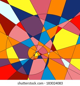 Bright, colorful mosaic background. Vector illustration for your design