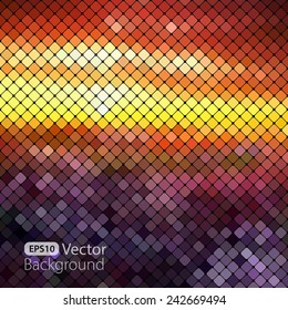 Bright colorful mosaic background. Vector illustration