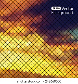 Bright colorful mosaic background. Vector illustration