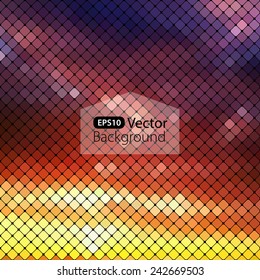 Bright colorful mosaic background. Vector illustration
