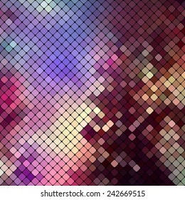 Bright colorful mosaic background. Vector illustration