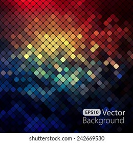 Bright colorful mosaic background. Vector illustration