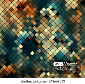 Bright colorful mosaic background. Vector illustration