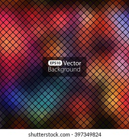 Bright colorful mosaic background. Vector illustration. Can use it for trendy banner.