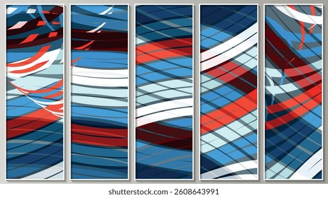 Bright colorful motley art panel. A beautiful panel for interior decoration, corporate designs, blogs, postcards, posters and your other projects. Vector. 