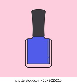 Bright and colorful nail polish illustration. Perfect for beauty, fashion, or makeup-themed designs and creative projects.