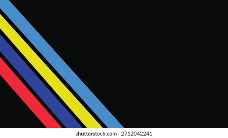 El patrón de rayas de papel brillante y colorido forma un diseño abstracto de la onda del arco iris para un fondo vibrante de la Ilustración vectorial