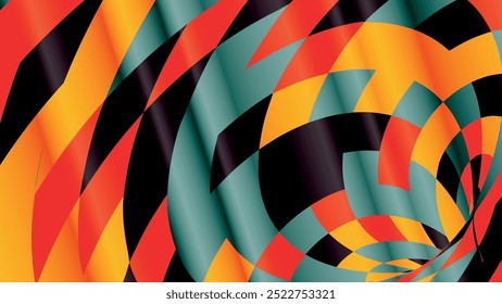 Bright colorful polygonal wallpaper. Excellent background for posters, advertising booklets, brochures, covers, corporate design and other projects. Vector.