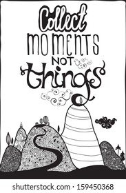 Bright, colorful poster with a positive illustration