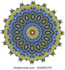 Bright, colorful round pattern. Vector file for designs.