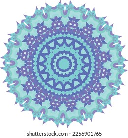 Bright, colorful round pattern. Vector file for designs.