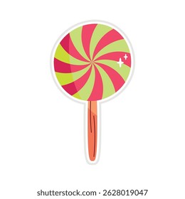 Bright and Colorful Round Swirl