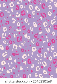 Bright colorful seamless leopard print background. Wild exotic animal print design. wallpaper.