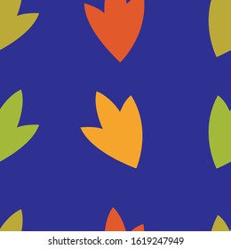 Bright colorful seamless modern floral pattern or fabric for wallpaper, wrapping and textile. 
