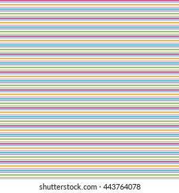 Bright colorful seamless pattern for baby style. Vector illustration for children background. Funny crazy kids paint. Happy geometry shapes. Stripe line simple ornament for gretting card, invitation.