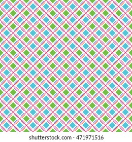 Bright colorful seamless pattern for baby style. Vector illustration for children background. Simple ornament for greeting card, invitation.