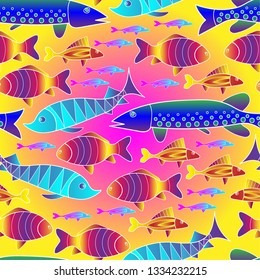 bright, colorful seamless pattern for decorating children's clothing and products