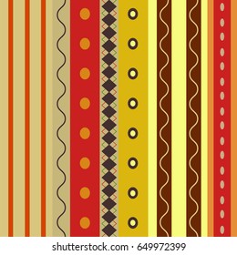 Bright Colorful seamless stripes pattern. 