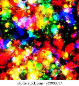 Bright colorful seamless texture from spots. Dark and light. Abstract vector background for web page, banners backdrop, fabric, home decor, wrapping