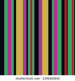 Bright Colorful seamless vertical stripes pattern. Abstract vector background. Creative trendy stylish winter colors. Design for prints, posters, cards, etc.