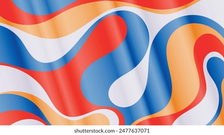 Bright colorful spotted wallpaper. An excellent background for designing pages on social networks, posters, presentations, outdoor advertising and your other projects. Vector.