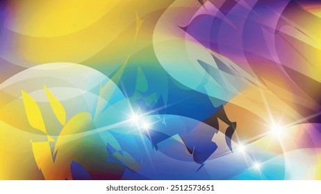 Bright colorful spotted wallpaper. Excellent background template for booklets, brochures, business cards, billboards and your other projects. Vector.
