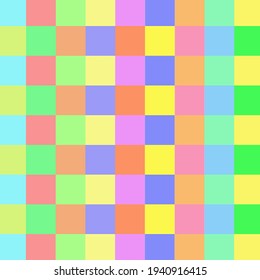 Bright colorful square geometric wallpaper pastel background