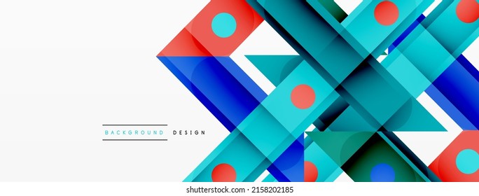 Bright colorful straight lines geometric abstract background. Trendy overlapping lines composition for wallpaper, banner, background or landing