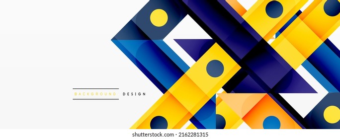 Bright colorful straight lines geometric abstract background. Trendy overlapping lines composition for wallpaper, banner, background or landing