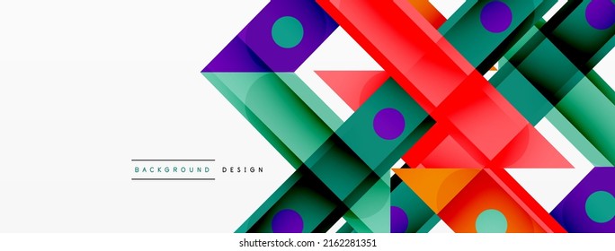 Bright colorful straight lines geometric abstract background. Trendy overlapping lines composition for wallpaper, banner, background or landing
