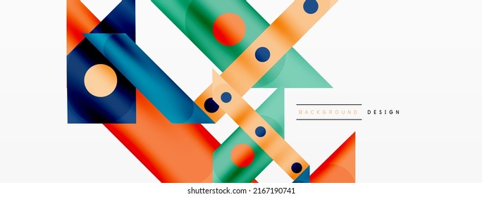 Bright colorful straight lines geometric abstract background. Trendy overlapping lines composition for wallpaper, banner, background or landing